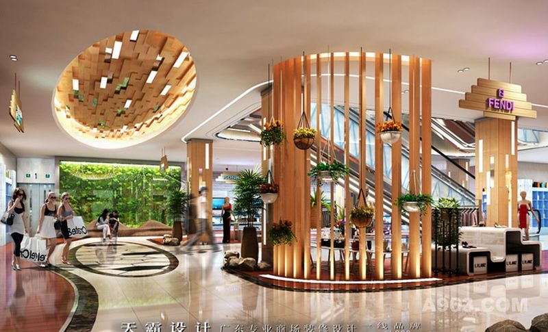 广东天霸设计商场装修设计效果图与普洱商场装修设计项目分享