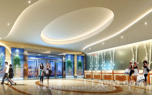 可供参考的商场装修设计效果图-湖南怀化汇丰家乐广场项目