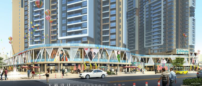 天霸设计城市综合体装修设计效果图江西广东地区篇章分享