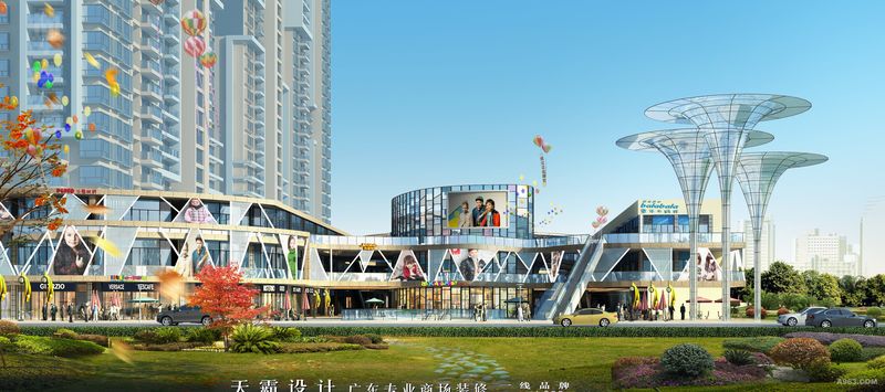 天霸设计城市综合体装修设计效果图江西广东地区篇章分享