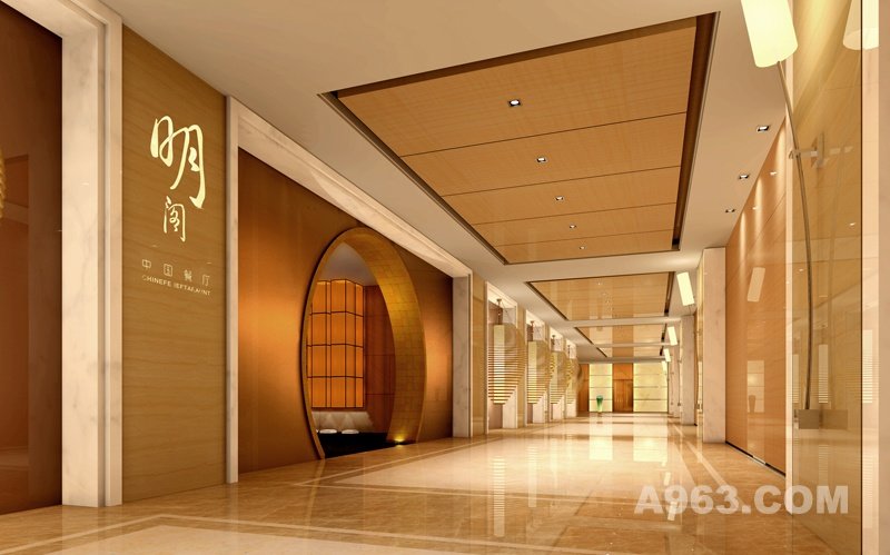北京首都机场朗豪酒店MING COURT明阁餐厅设计案例实景赏析