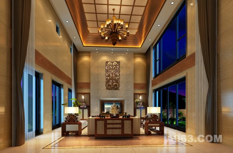 东南亚风格——深圳市兰乔圣菲35栋别墅设计