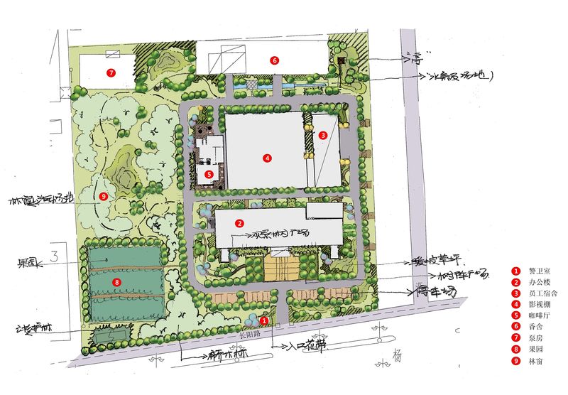 园区总规划设计-手稿