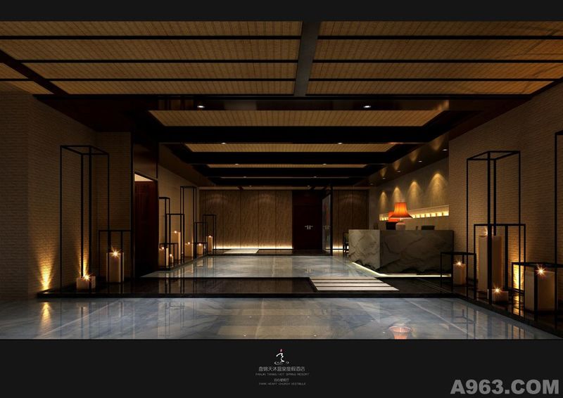 天沐国际温泉度假酒店设计-SPA前厅