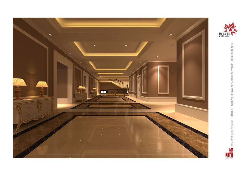 辽宁枫林园酒店设计-2-4F宴会厅前厅