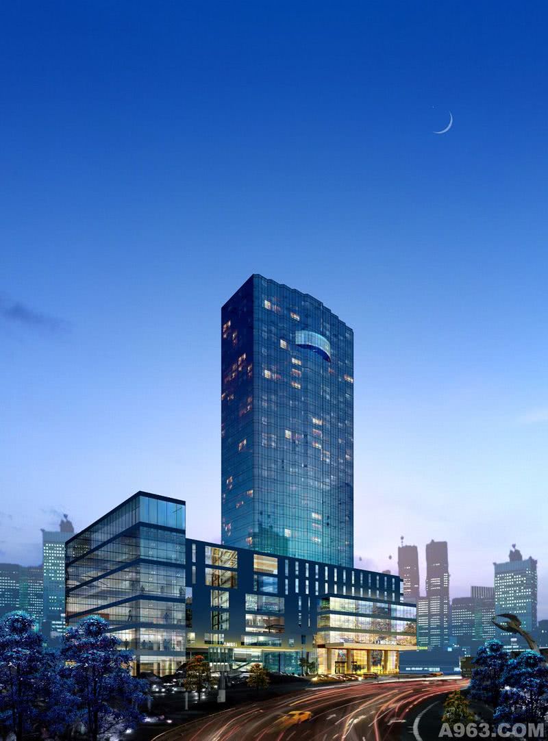 沈阳城建商务酒店设计-外立面远景