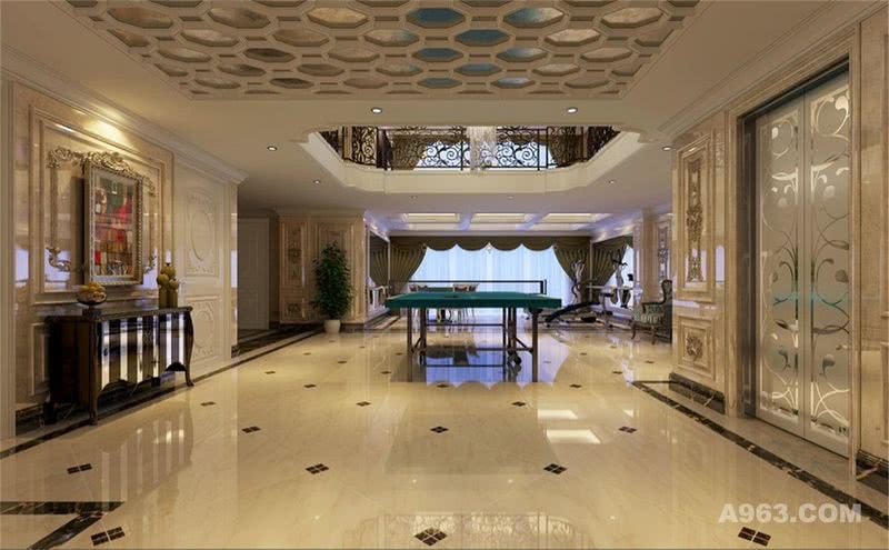 九龙仓兰宫别墅装修欧式风格设计方案展示，上海腾龙别墅设计师周峻作品，欢迎品鉴！