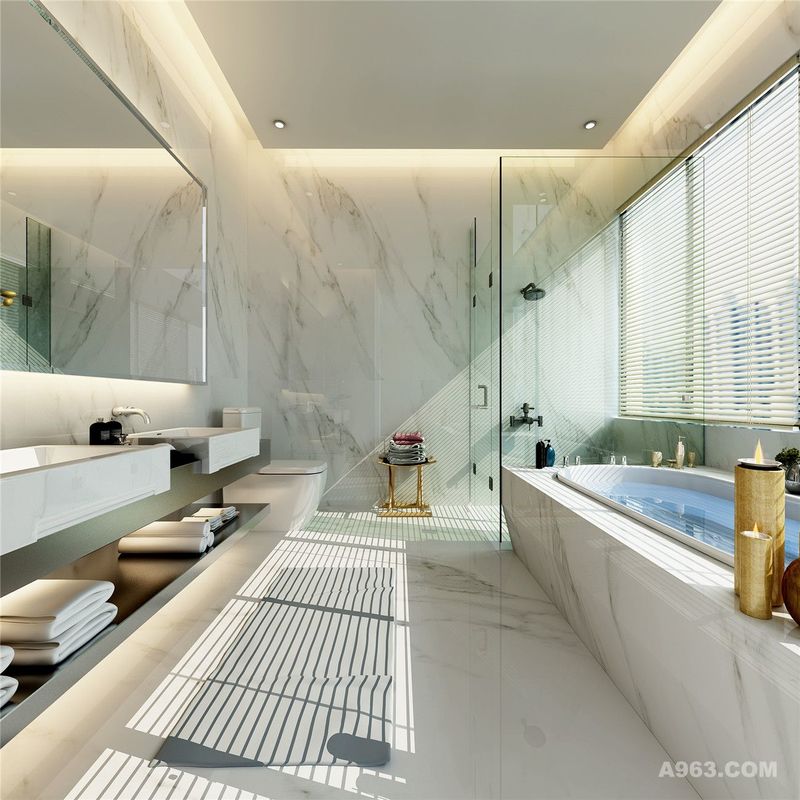 一品漫城别墅装修现代风格设计方案展示，上海腾龙别墅设计周峻作品，欢迎品鉴！