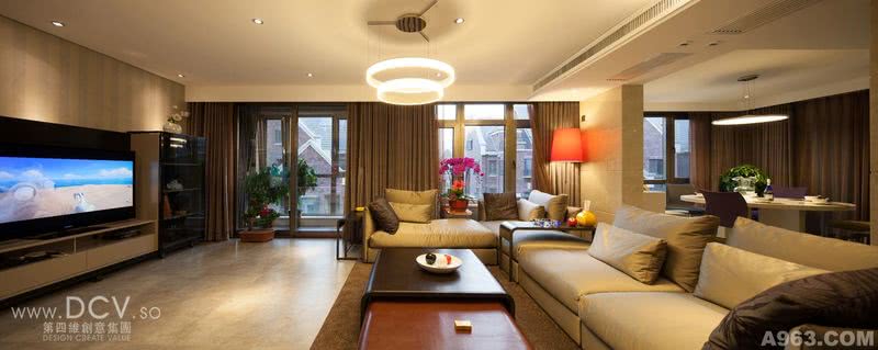 西安家装住宅室内设计－绿地诺丁山豪宅别墅 样板间 现代简约风格