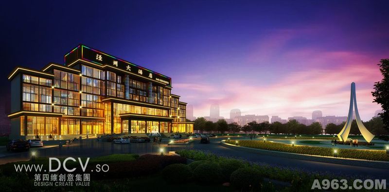 西安酒店室内外建筑设计—泾川泾州大酒店 生态酒店 商务酒店