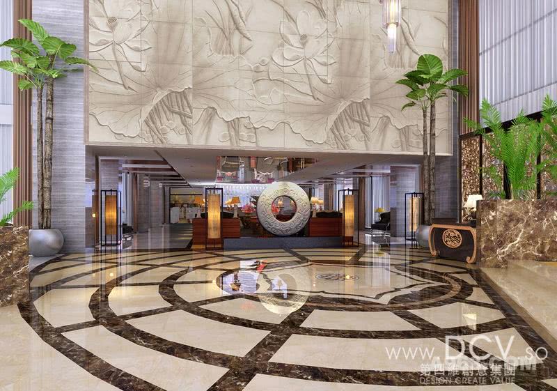 西安新中式度假主题酒店装潢设计-延安天域商务酒店