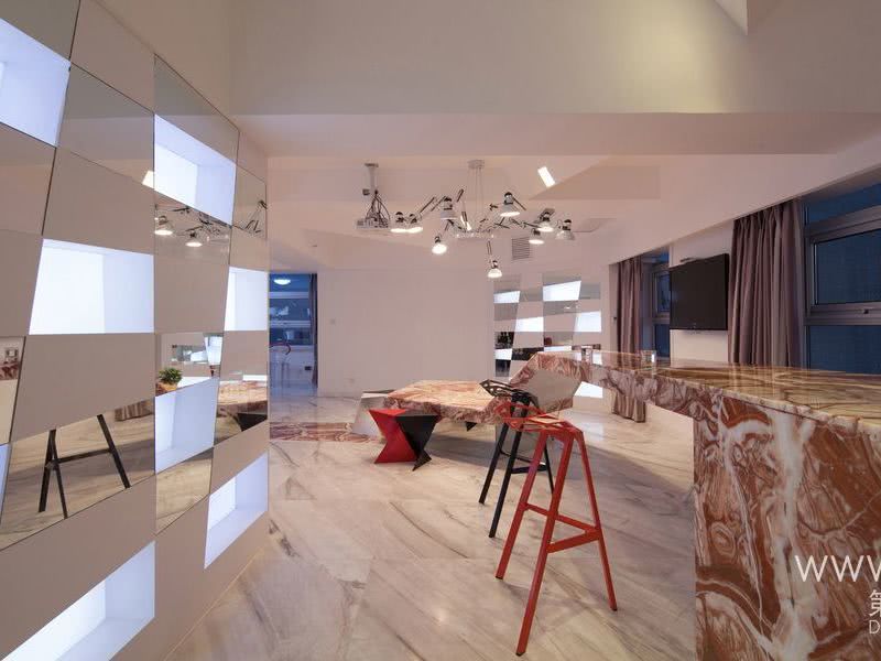 西安-韩国李勋美发沙龙会所跨界混搭风格办公室高端设计