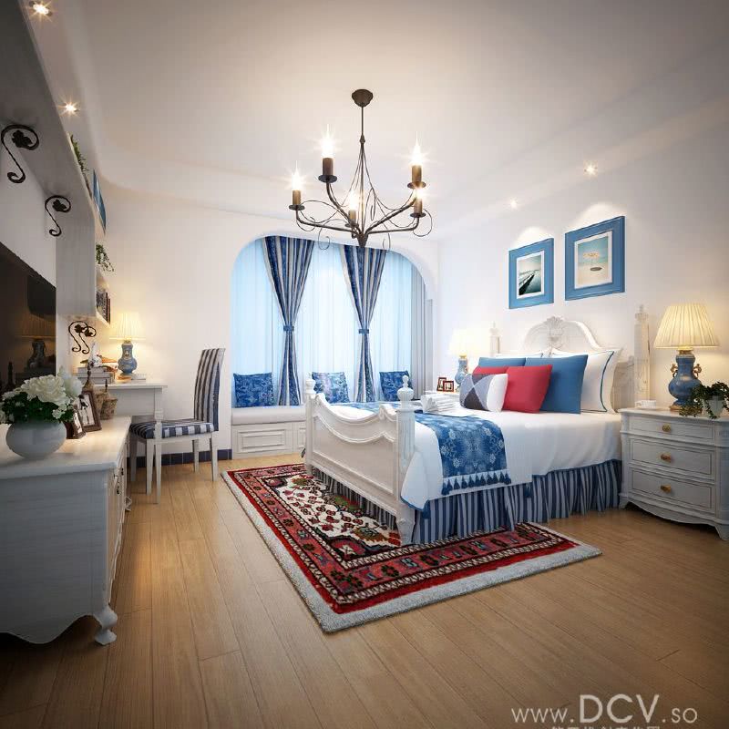 DCV公司-河南洛阳升龙广场住宅地中海风格样板间个性设计