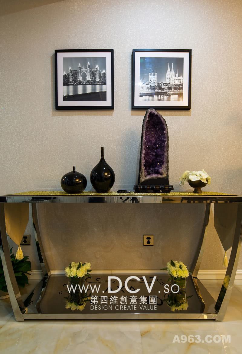 DCV公司-西安晶城秀府豪宅现代时尚别墅样板间室内设计