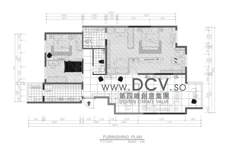 DCV公司-西安晶城秀府豪宅现代时尚别墅样板间室内设计