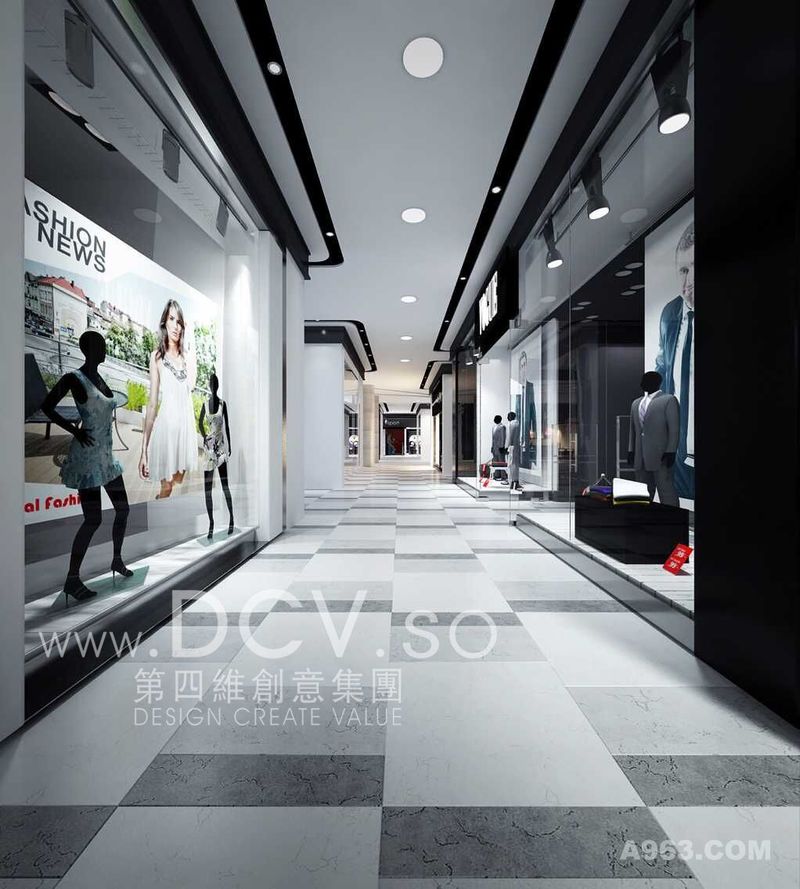 西安第四维公司-泾阳福汇德林现代时尚简约购物中心及商场超市最佳设计