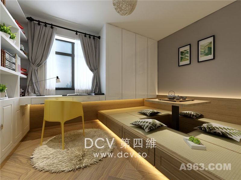 西安现代简约室内装修设计-曲江金辉世界城私人住宅
