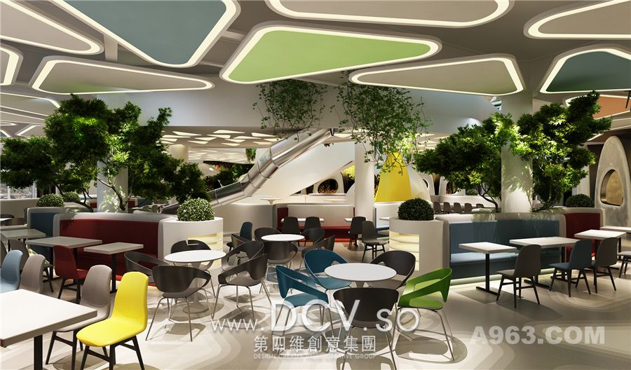 西安超帅美食广场设计-饥饿12点主题餐厅（摩尔中心店）