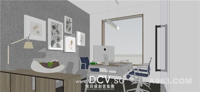 西安最人性化的现代办公室内装修设计-曲江龙湖紫都城