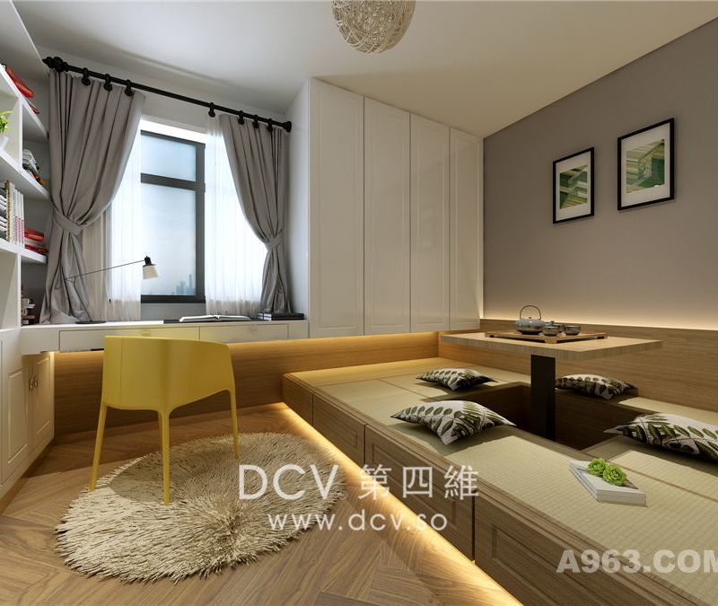 西安环境不错私人住宅-曲江金辉世界城现代简约室内装修设计
