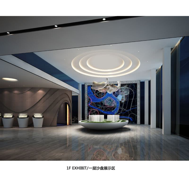  深圳市原筑室内设计 郑州悦府海棠售楼处样板房