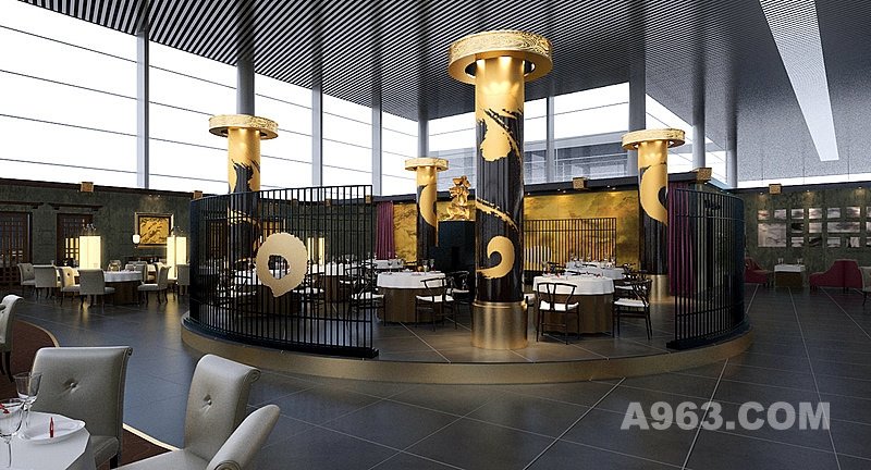 南昌机场T2航站楼  星阳舫 中餐厅设计