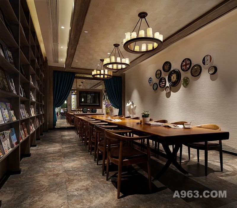 深圳LE乐咖啡餐厅设计-餐桌