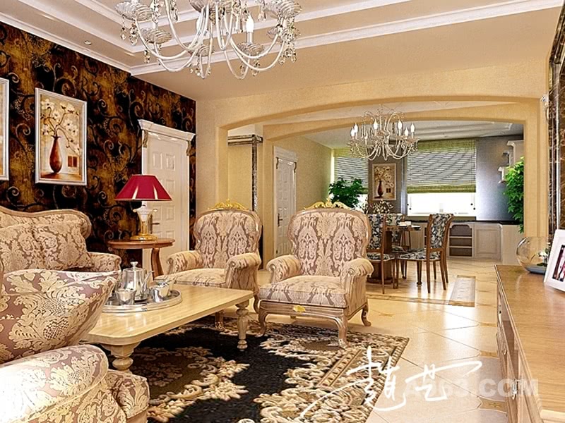 家的温暖-家装设计-客厅一角
客厅采用淡雅明快的色彩,温馨不失大气