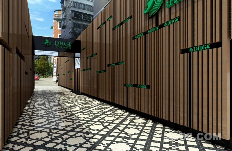 建筑外立面设计作品--福建杜氏木業展厅外觀設計方案