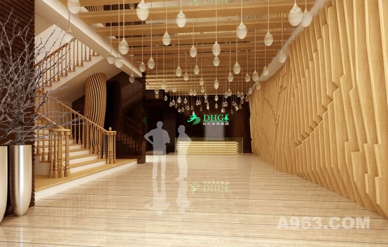 杜氏木業家居體驗館成都館設計方案--大廳
