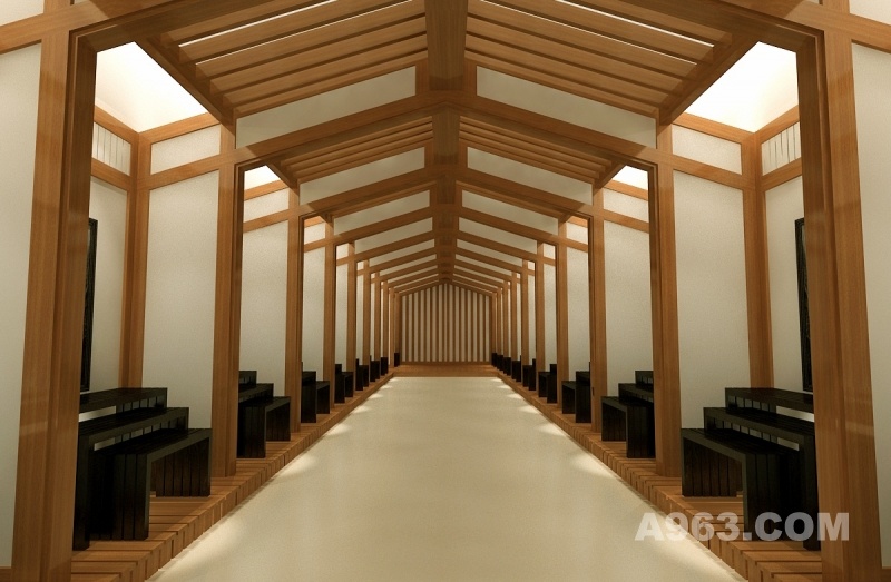 杜氏木業家居體驗館成都館設計方案--文化長廊
