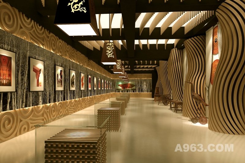 企业展厅设计作品--福建南平松溪木制品厂展厅方案