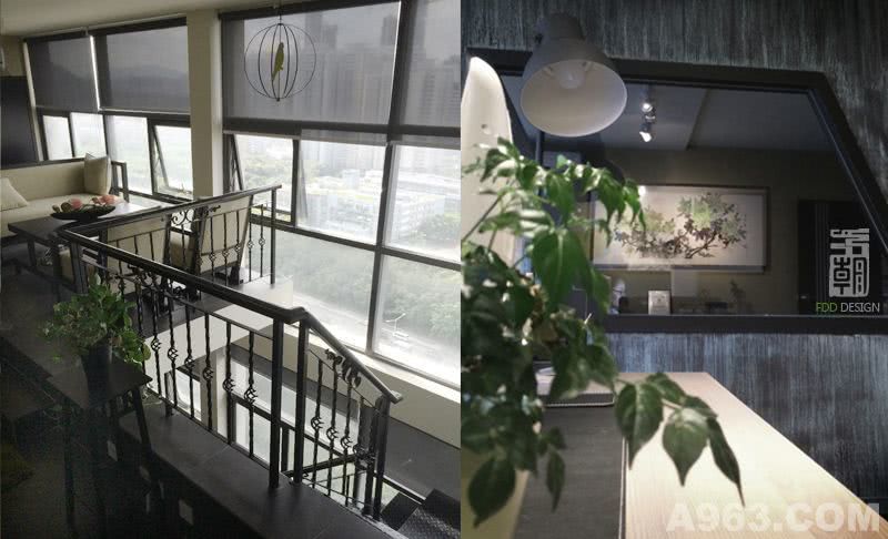 酒店设计公司-FDD五朝- 办公室内的绿牡丹优雅而大方，并与绿植相互衬托。