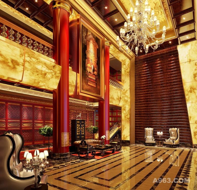 中式酒店 酒店 中式饭店 五星级酒店