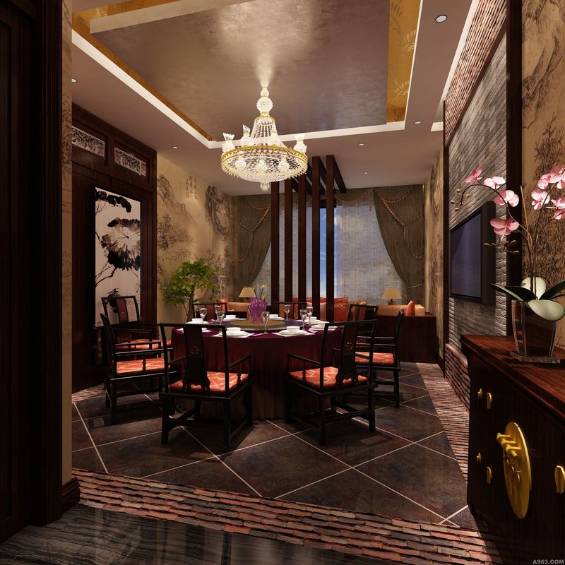 【富鸿装饰】龙凤餐厅是设计案例欣赏