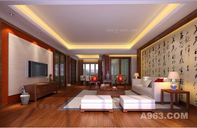 深圳中信红树湾-别墅豪宅-中式风格-样板房设计