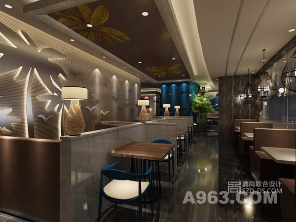 深圳餐厅装饰设计-深圳四季椰林主题餐厅设计