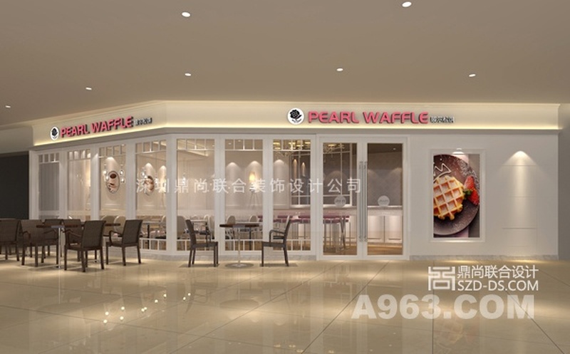 餐厅门面设计
江苏玻尔松饼连锁餐厅设计案例(圆融星座店)。