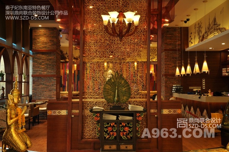 东南亚特色餐厅设计实景照片3
深圳泰子妃东南亚特色餐厅室内装修设计实景(太古城店)