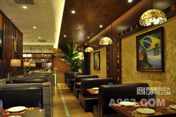 深圳圣多斯连锁餐厅设计实景(沙井店)