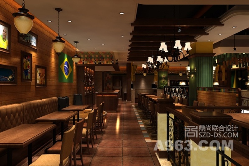 西餐厅室内设计图3
深圳圣多斯巴西烤肉西餐厅室内装饰设计赏析