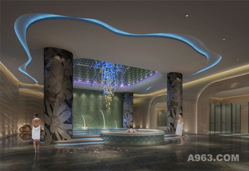 唐山勒泰城项目洗浴中心内装设计-南粤设计