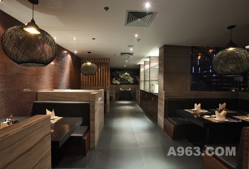 武汉大渔铁板烧花园道店餐厅设计实景案例赏析
