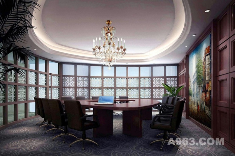 办公区会议室设计
著名设计师吴文彪售楼处设计作品