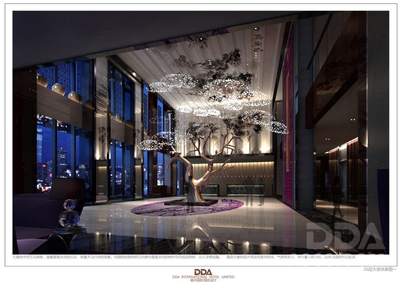 山西晋城国贸基斯顿酒店设计——大堂设计
