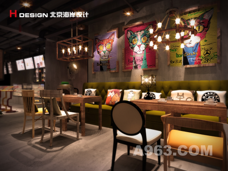 上海四川北路漫猫咖啡室内设计
