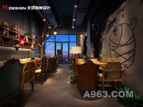 上海普陀漫猫咖啡馆设计