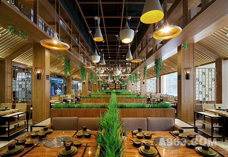 【朗昇国际商业设计】锦园四季椰子鸡餐厅设计