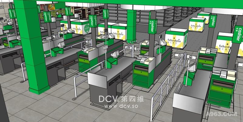 西安周边商场超市设计-泾阳福汇德林购物中心