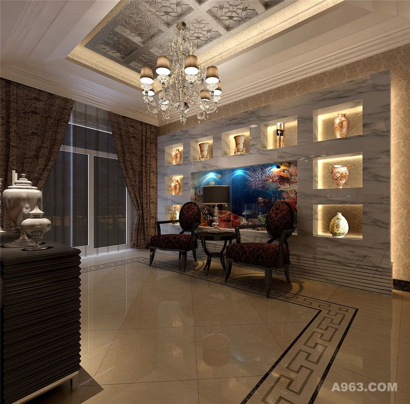 东方帕堤欧别墅装修欧式风格设计方案展示，上海腾龙别墅设计！